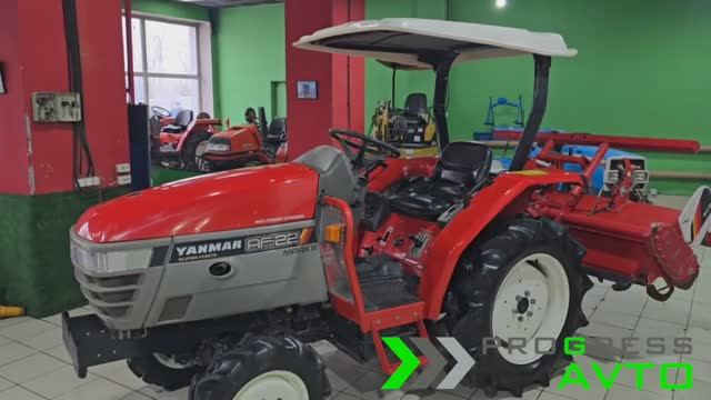 Минитрактор Yanmar AF-22 - японский трактор мощностью 22 л.с. с почвофрезой смотреть онлайн