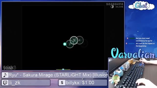 [Live] Varvalian | Ryu* - Sakura Mirage (STARLiGHT Mix) [Illusion] +HDHR 99.65% {#1 645pp FC} - osu смотреть онлайн