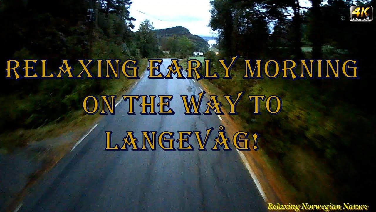 Relaxing early morning on the way to Langevåg!