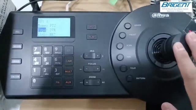 DAHUA - NKB1000 CONNECTION WITH PTZ CAMERA THROUGH SWITCH