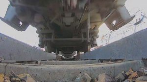 Railway. Camera Under Train. EP1 Locomotive Runs Over My Camera / ЭП1-327 Камера под поездом