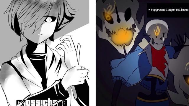 Cross Chara and Disbelief Papyrus Stronger Than You Duet смотреть онлайн