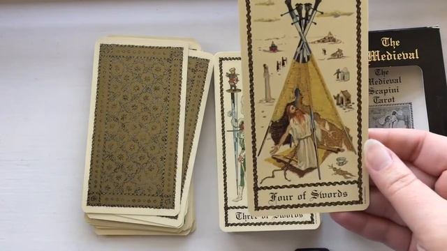 The Medieval Scapini Tarot Deck Flip Through смотреть онлайн