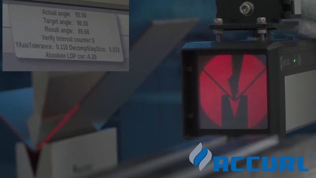 Bending Angle Measurement and Correction System IRIS PLUS for CNC press brake ACCURL machine смотреть онлайн