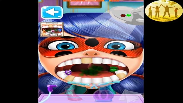 Леди баг у дантиста, лечим зубы, вырываем,сверлим, делаем укол и полоскаем смотреть онлайн