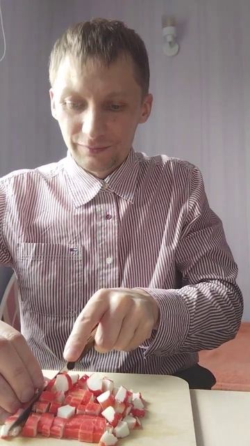 Крабовый салат за 10 секунд)))) смотреть онлайн