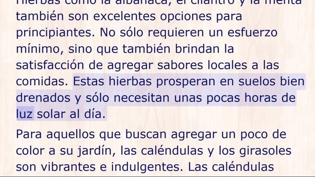 Español - medio - Las mejores plantas para jardines de principiantes смотреть онлайн