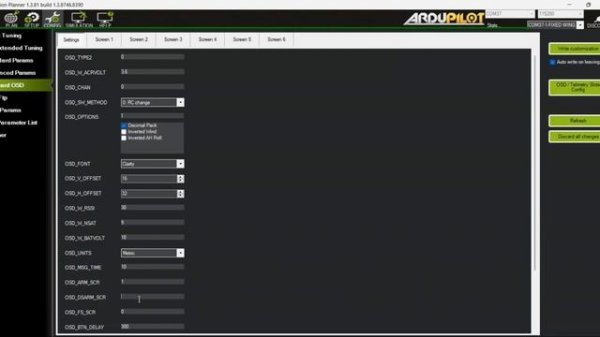 HOW TO: setting up Walksnail OSD on ardupilot using Mission Planner