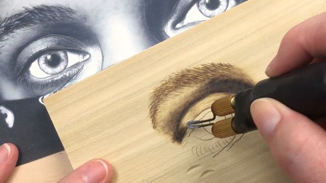 Pyrography Project | Wood Burning Eyes смотреть онлайн
