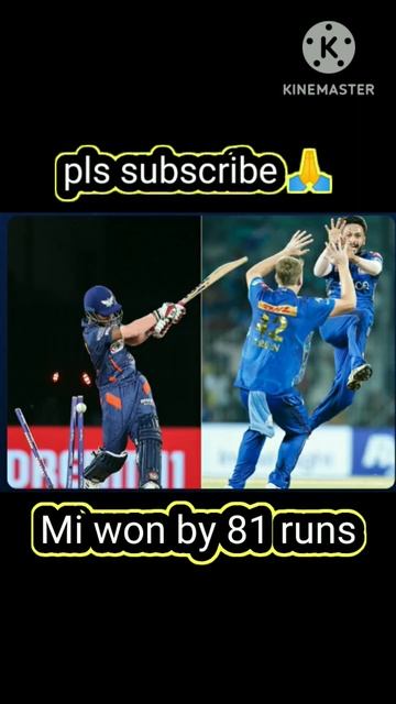 #👿 Revenge Taken👿 #mi won by 81 runs #mi vs lsg #neveen vs sweet mango #ipl2023 #cricket fan club # смотреть онлайн