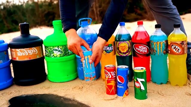 How To Make Fish With Big Chupa Chups,Orbeez,CocaCola,Mirinda,Fanta Vs Soda And Mentos!