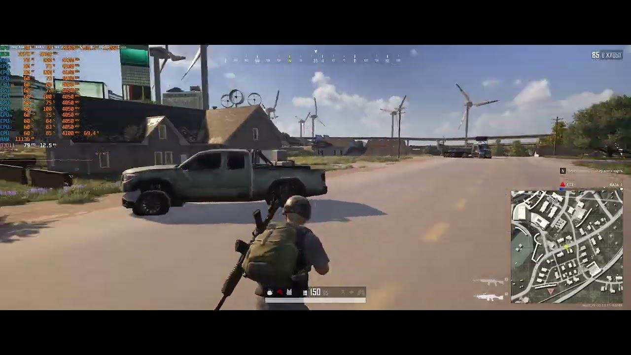 TEST Ryzen 5 2600X + ASUS PRIME A320M-K + 2*8 DDR4 3000 +  3070 Ti IN 3440x1440 PUBG 2024