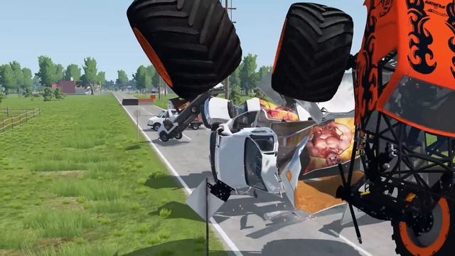 Monster Trucks Crashes MONSTER JAM MADNESS - Grave Digger, Bigfoot, El Toro Loco, Max-D, Megalodon