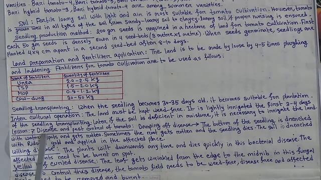 Class: Six, Subject: Agriculture Studies (Lecture-4), Topic: Chapter-5, Lesson-6,7,8 смотреть онлайн