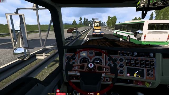 Euro Truck Simulator 2. Kenworth W900. 2 Конвой №15