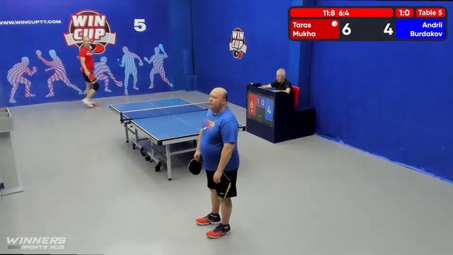 10:00 Муха Тарас 3-0 Бурдаков Андрей стол 5 ЮГ-2 18.06.22 смотреть онлайн