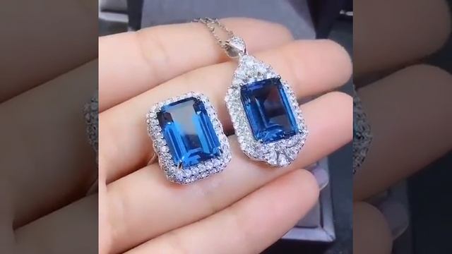 Kjjeaxcmy, хорошее ювелирное изделие, натуральный голубой топаз, серебро 925 пробы, для женщин смотреть онлайн