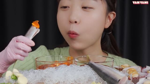 통전어 너는 지금 땡긴다~✨✨Raw Gizzard Shad fish Mukbang ASMR смотреть онлайн