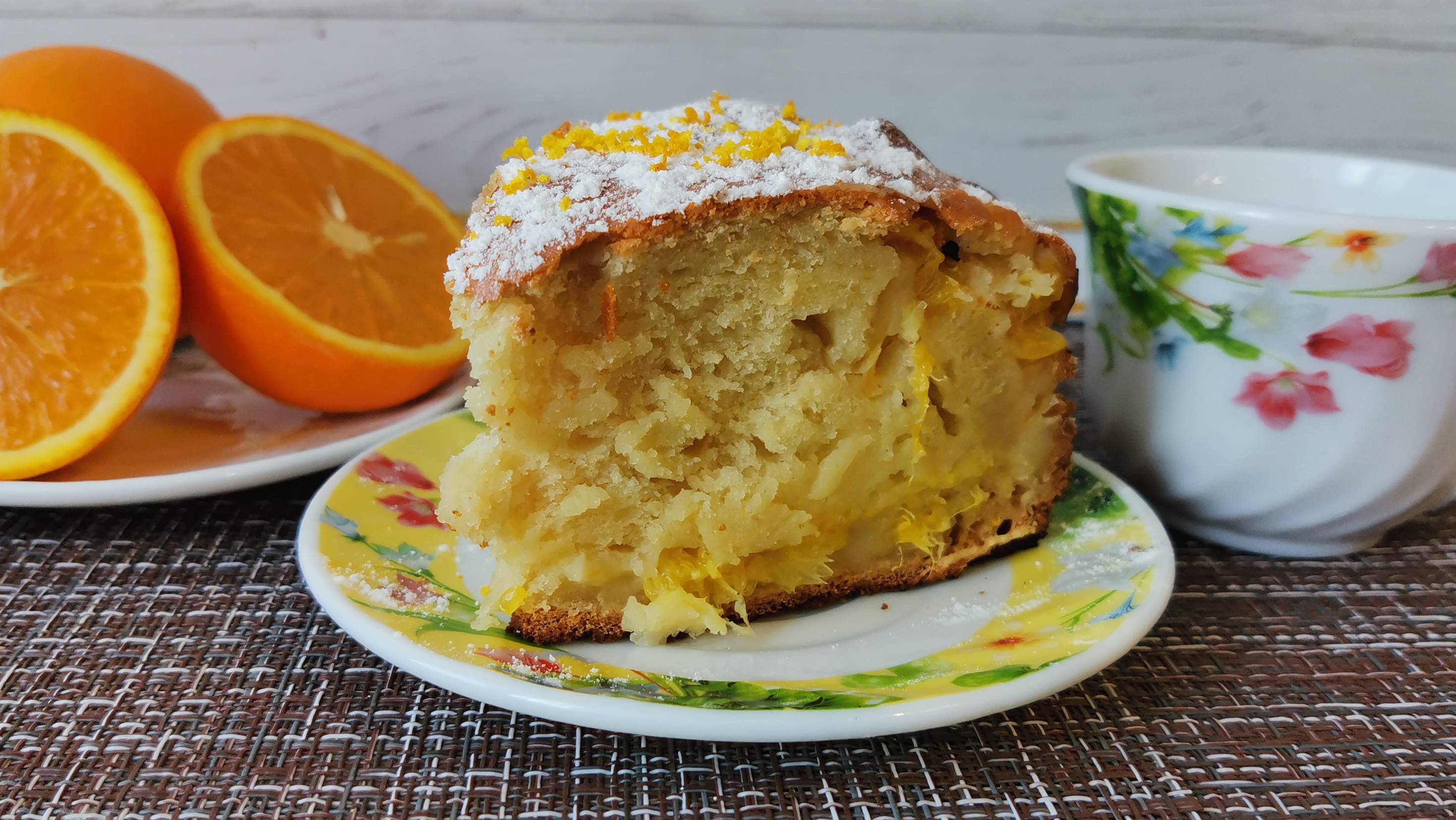 Вкусная, домашняя выпечка к чаю. Кекс с апельсинами в духовке. Рецепт апельсинового кекса. смотреть онлайн