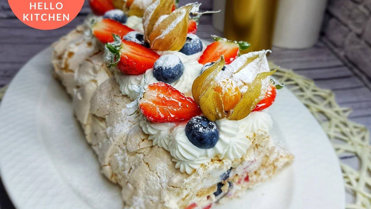 Шикарный Десерт | Меренговый Рулет | Рецепт вкуснейшего десерта | Меренга смотреть онлайн