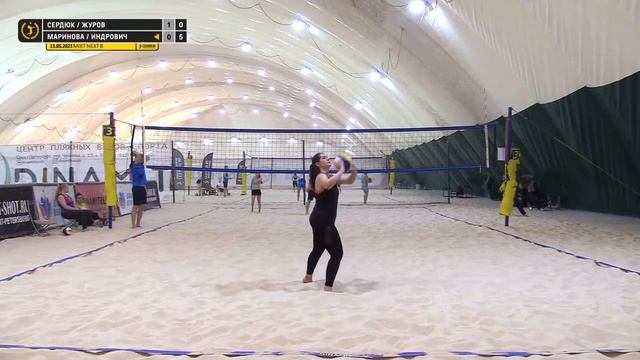 Четвертьфинал: Сердюк / Журов VS Маринова / Индрович | MIXT NEXT B - 13.05.2023 смотреть онлайн