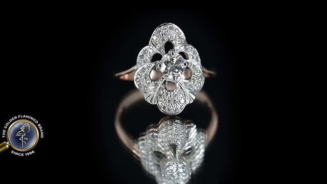 Кольцо в стиле Фаберже с большим бриллиантом в Бруклине смотреть онлайн