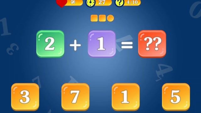 Математика. Учим сложение чисел. Начальный уровень. Обучающие игры - мультики для детей. Обучение. смотреть онлайн