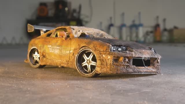 Реставрация модельки Toyota Supra смотреть онлайн