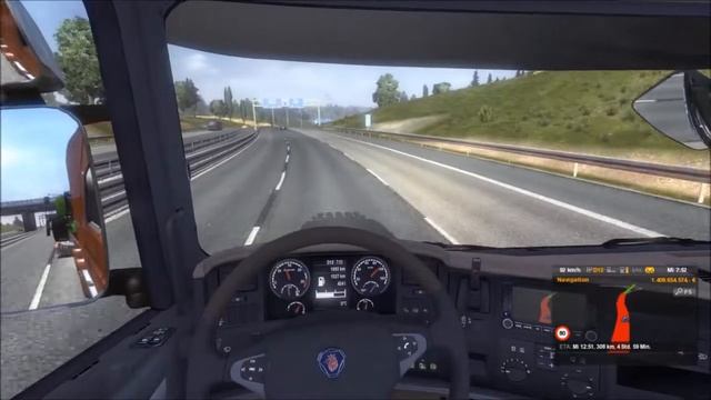 Euro Truck Simulator 2 Deutz Combined Harvester from Straßburg F to Gronningen NL смотреть онлайн