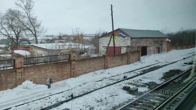 От Оренбурга до Бузулука из окна двухэтажного вагона #РЖД смотреть онлайн
