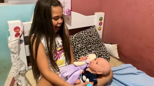 ROTINA DA NOITE DA NOSSA BEBÊ REBORN смотреть онлайн