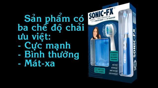 Giới thiệu bàn chải đánh răng tự động Sonic FX beaming white việt nam YouTube смотреть онлайн