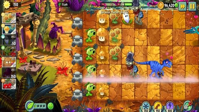 Plants VS Zombies 2 - Jurassic Marsh Day 12 смотреть онлайн