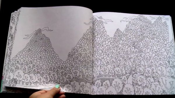 Обзор раскраски антистресс 'The Magical Journey'/ Flip through 'The Magical Journey' coloring book