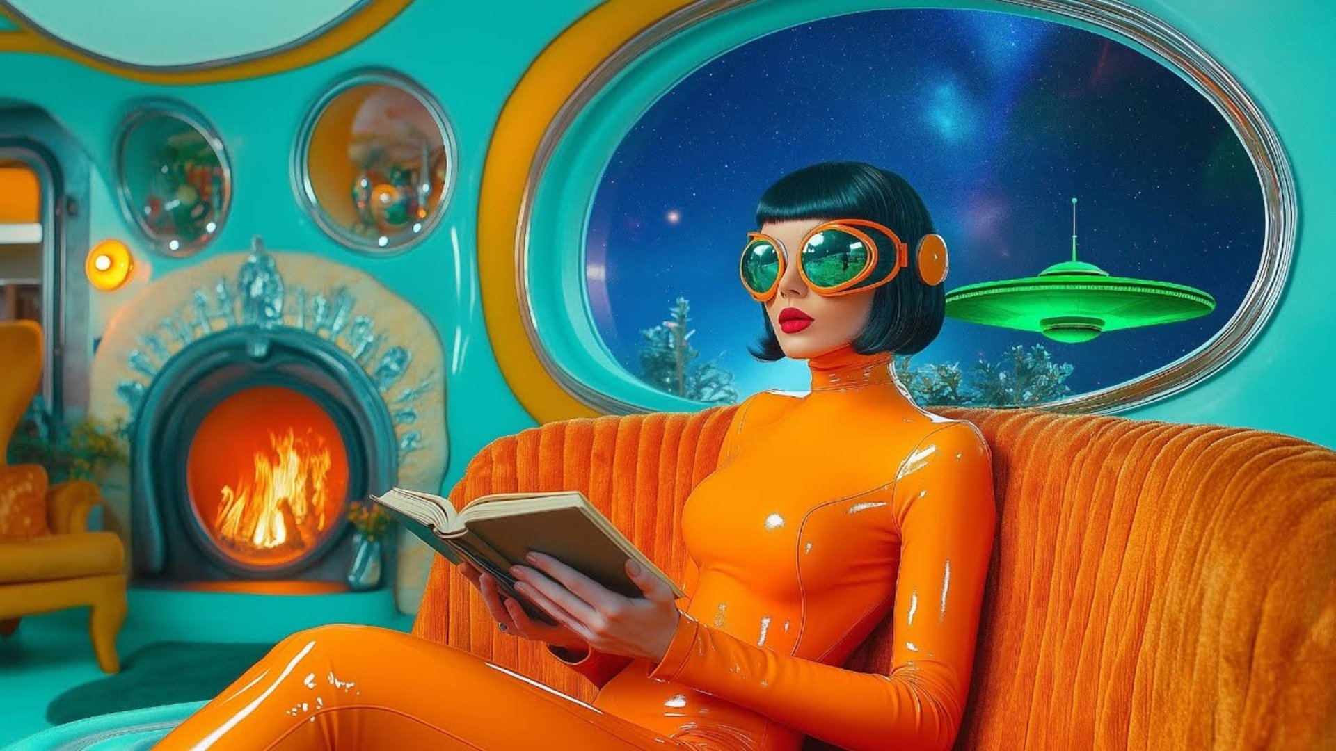 Relaxing Retro-Future Ai JAZZ ~ Interdimensional Radio TV смотреть онлайн