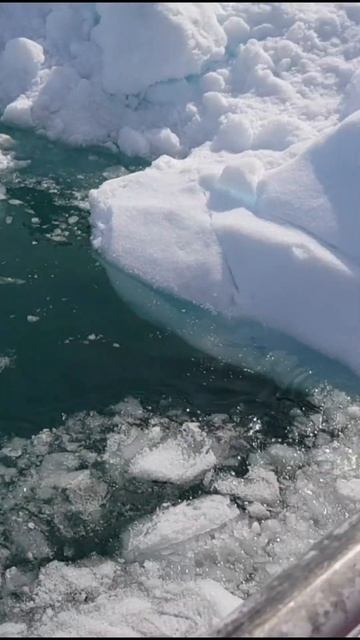 Cruising through Arctic ice to witness Eqi Glacier calving смотреть онлайн