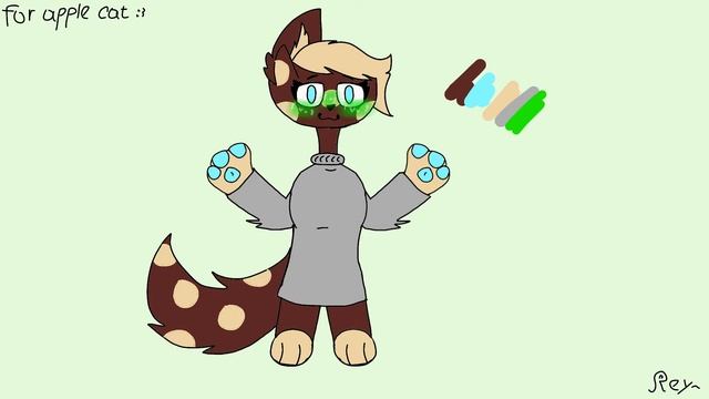 Арт моей зайке 🍏💚Надеюсь палитра правильная 👉👈 смотреть онлайн