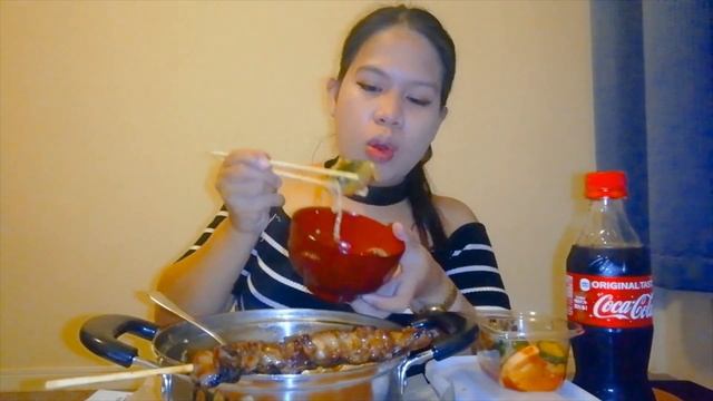 MUKBANG || 3days Stomachache After ||1 POT! MEAT,VEGETABLES,NOODLES WITH BBQ!