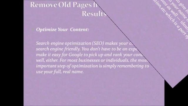 Remove Old Pages from Google Search Results смотреть онлайн