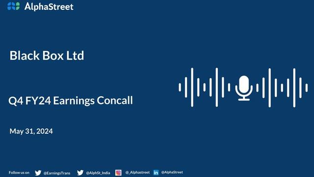 Black Box Ltd Q4 FY2023-24 Earnings Conference Call смотреть онлайн