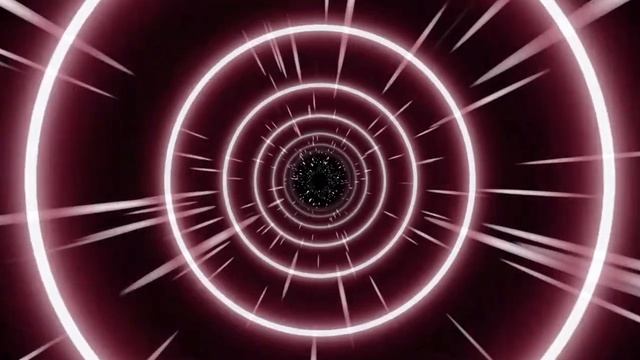 Claret Neon Lights Circle Tunnel Background | Neon Circle Tunnel Effect смотреть онлайн
