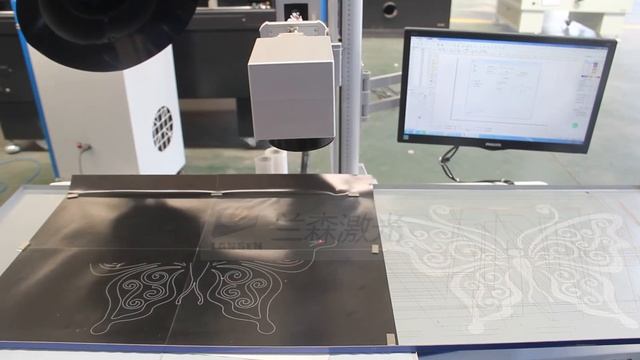 Two axis+Rotary attachment fiber laser marking machine-LANSEN LASER смотреть онлайн