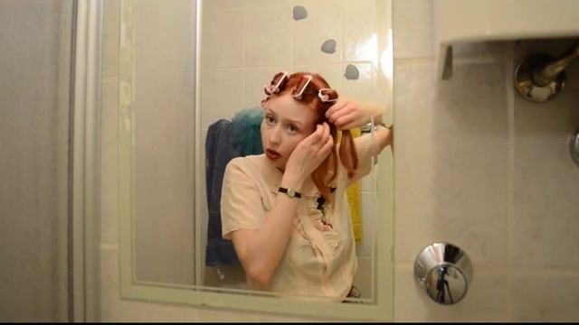 Rita Hayworth Gilda hairstyle hair - tutorial- 1940s, pin up - part 1 смотреть онлайн
