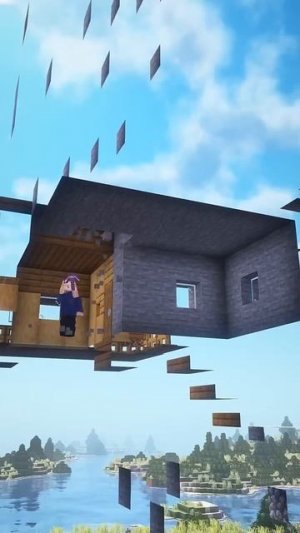 База на склоне холма Майнкрафт