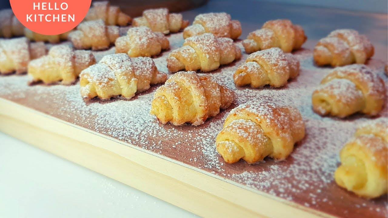 Творожные Рогалики | Простой и вкусный рецепт | Десерт из детства. смотреть онлайн