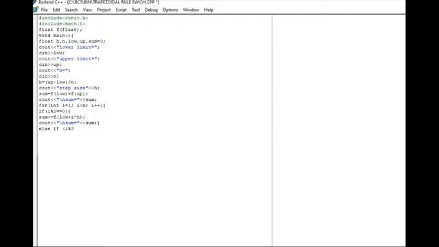 weddle's rule to find root of system on c++(borland)(numerical integration method) смотреть онлайн