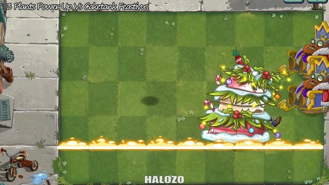Plants Vs Zombies 2 - Pvz 2 - 3 Plants Max Level Power Up Vs Cake Tank Feastivus смотреть онлайн