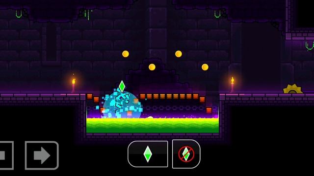 Играю в геометри дэш в башне. смотреть онлайн