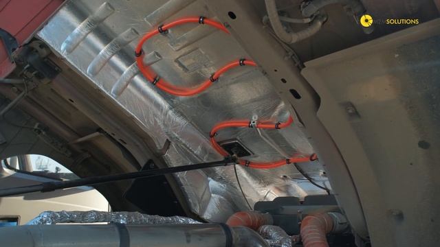 Установка автономного устройства пожаротушения (АУП) на тягач