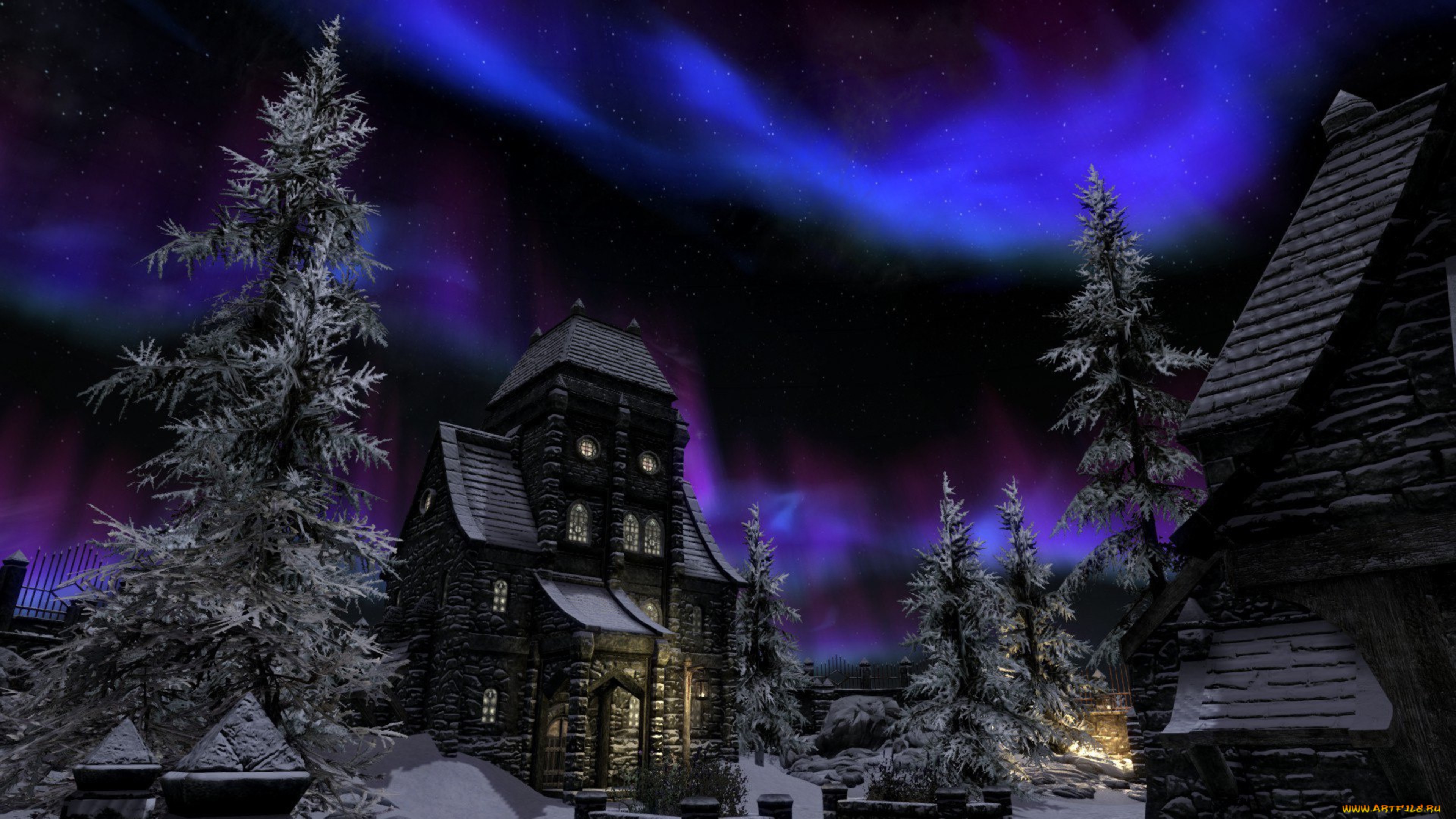 The Elder Scrolls V: Skyrim Music Midnight Ambient смотреть онлайн